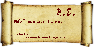 Mármarosi Domos névjegykártya